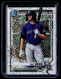2021 Bowman Chrome #BCP-183 Zac Veen White Speckle Refractor