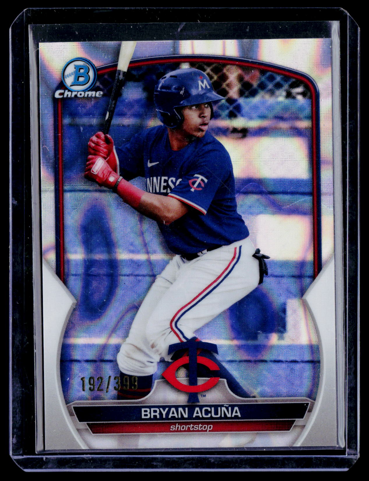 2023 Bowman #BCP-37 Bryan Acuña Chrome Prospects Lava Refractors #/399