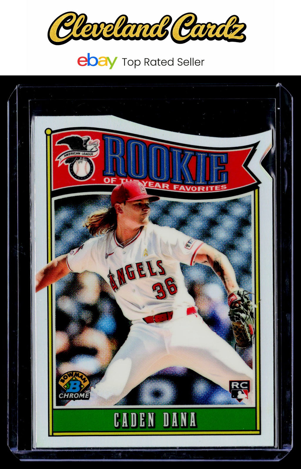 2025 Bowman #ROY-7 Caden Dana Rookie of the Year Favorites Refractor