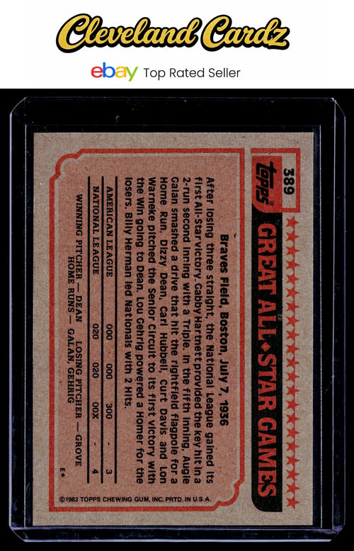 1983 Topps #389 Robin Yount
