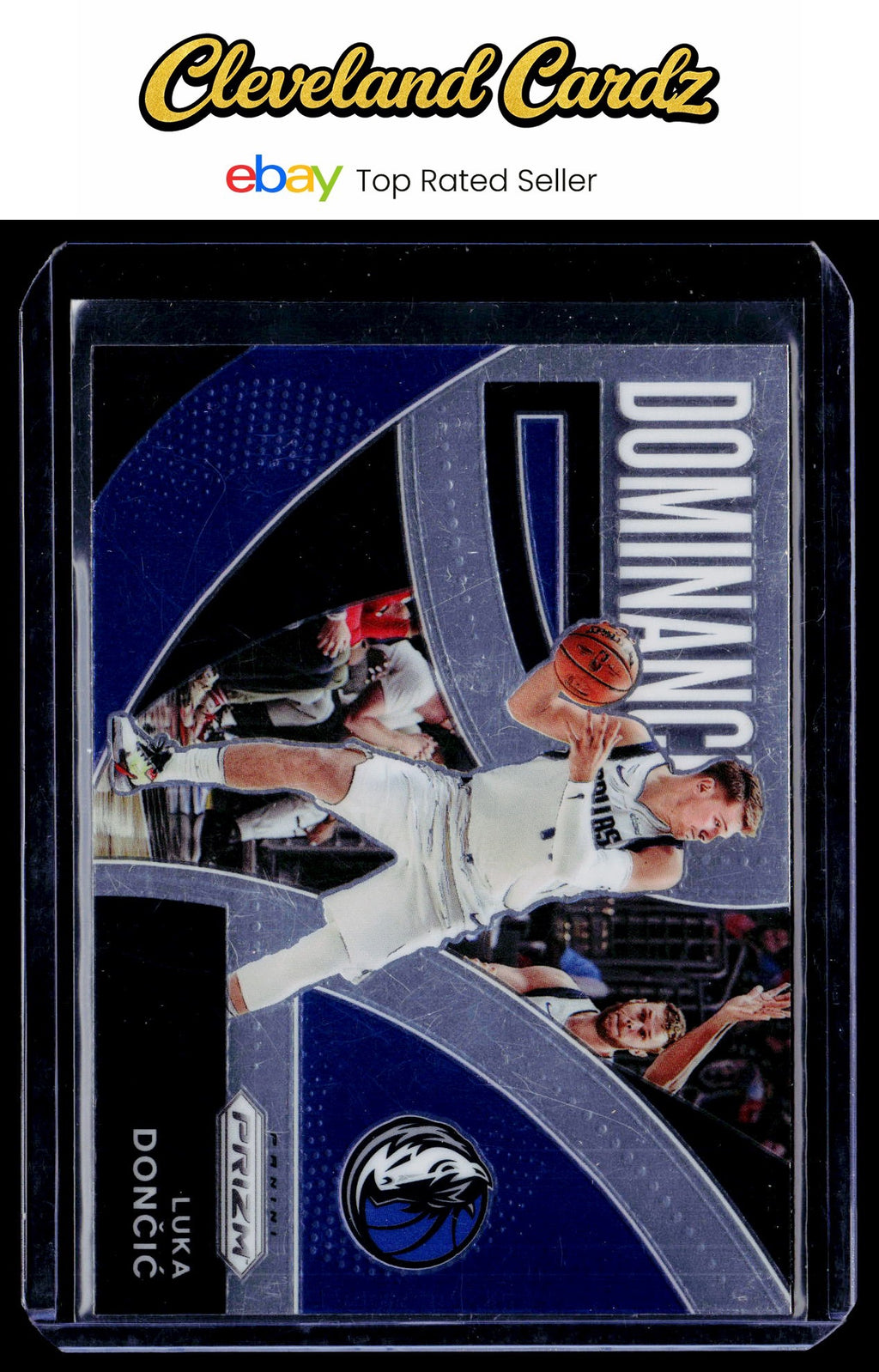 2021-22 Panini Prizm #10 Luka Doncic Dominance Prizms Silver