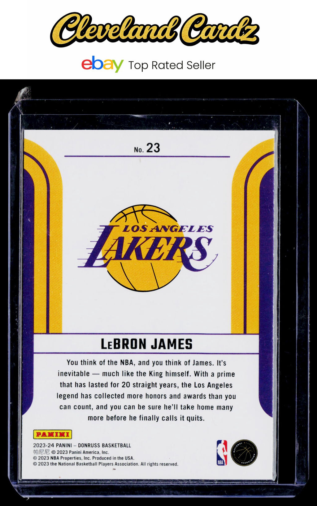 2023-24 Donruss #23 LeBron James Franchise Features