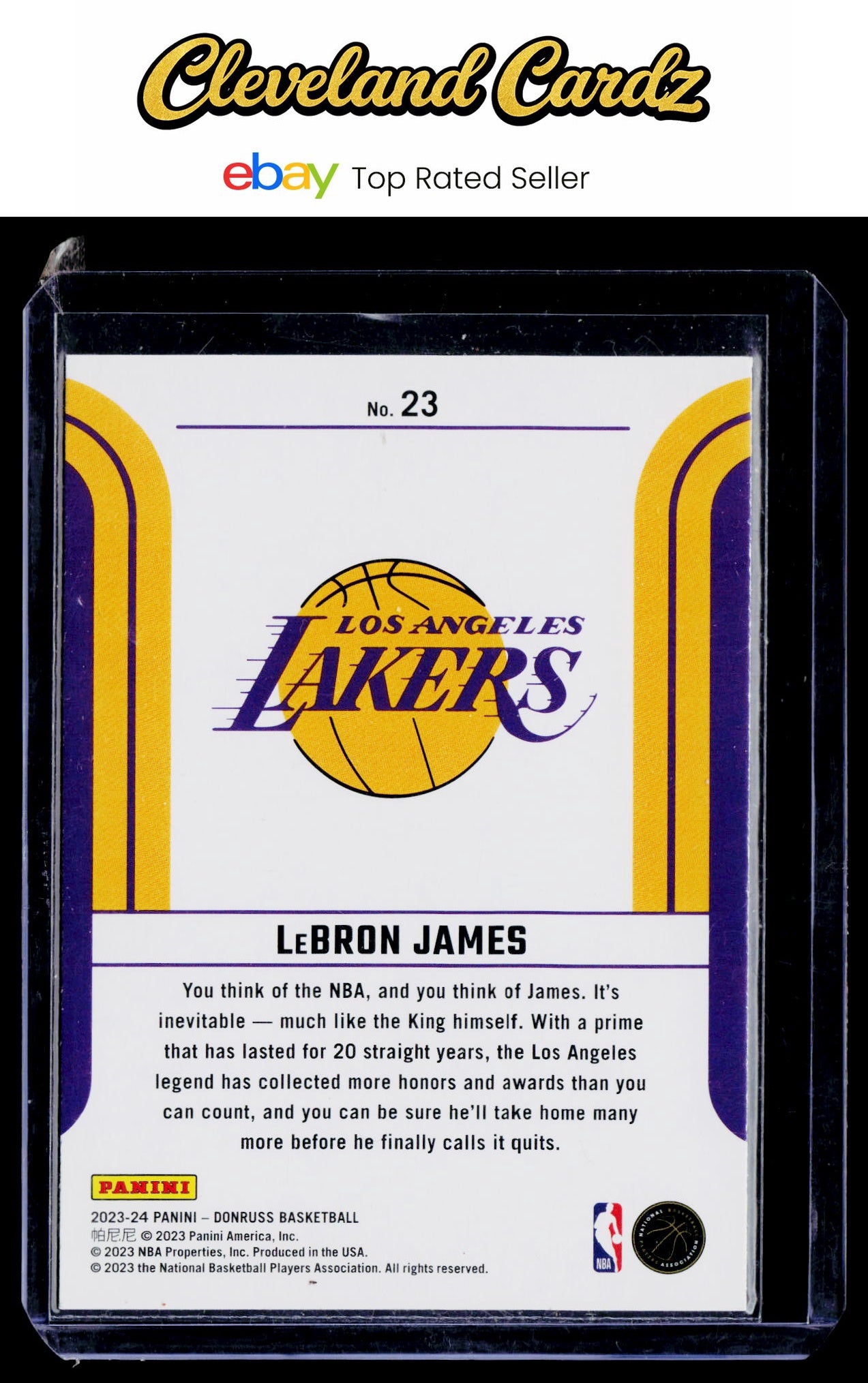 2023-24 Donruss #23 LeBron James Franchise Features