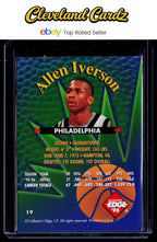 1996 Collector's Edge Rookie Rage #19 Allen Iverson RC