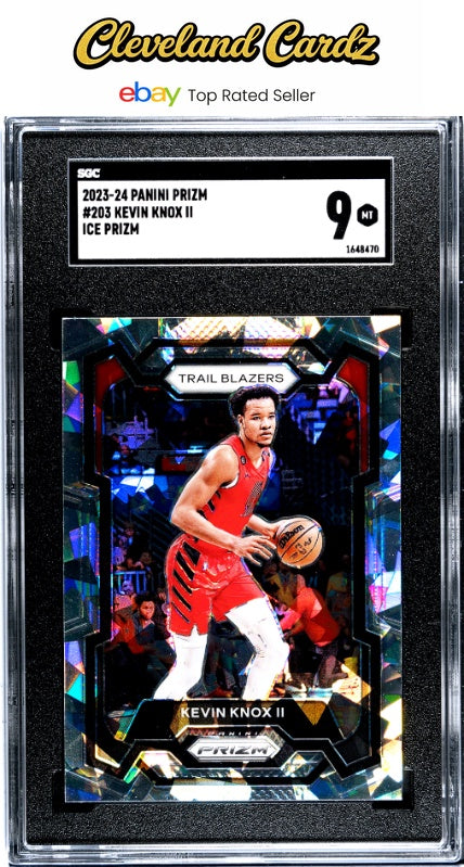 2023-24 Panini Prizm #203 Kevin Knox II Ice Prizm SGC 9