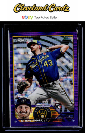 2023 Topps Chrome #46 Ethan Small Purple Sonar Refractors #/275 RC
