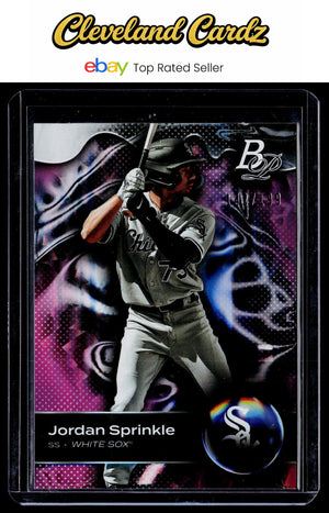 2023 Bowman Platinum #TOP-13 Jordan Sprinkle Top Prospects Pink #/199