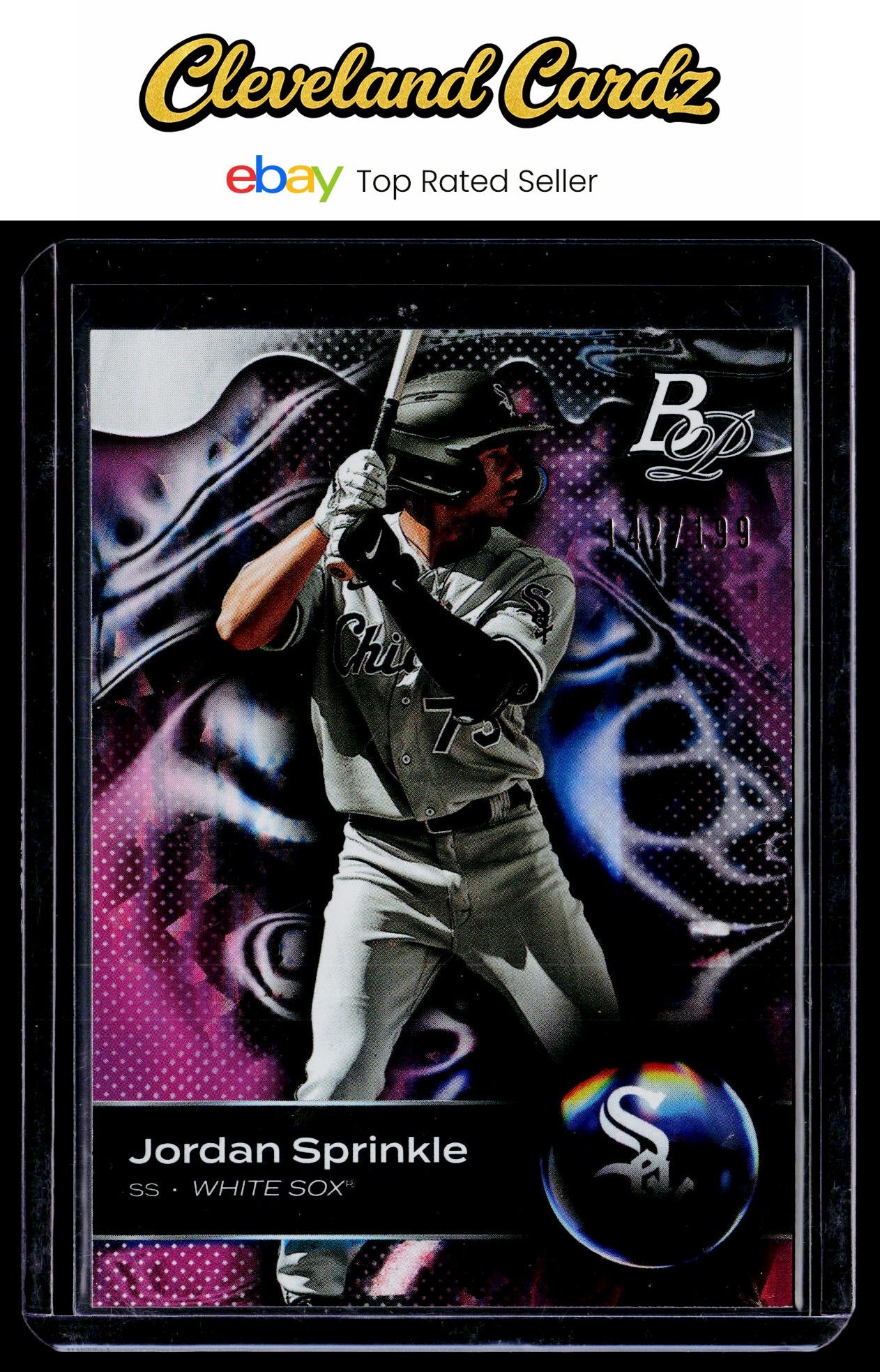2023 Bowman Platinum #TOP-13 Jordan Sprinkle Top Prospects Pink #/199