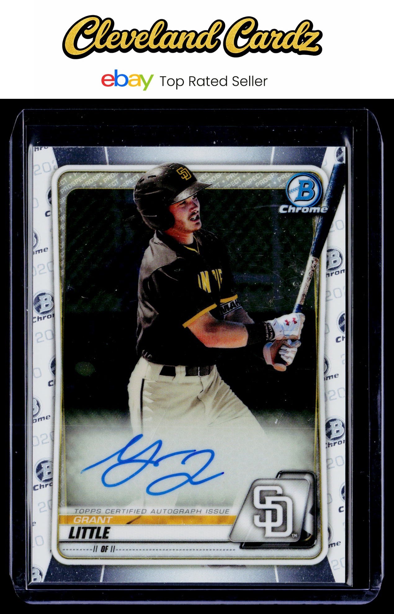 2020 Bowman #CPA-GL Grant Little Chrome Prospect Autographs