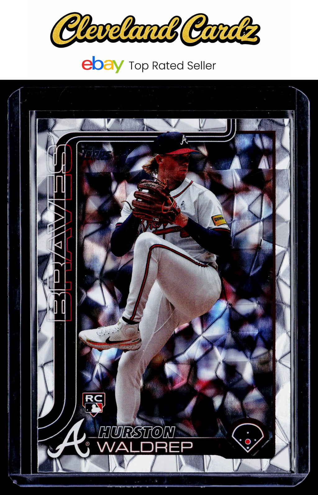 2025 Topps #253 Hurston Waldrep Diamante Foil RC
