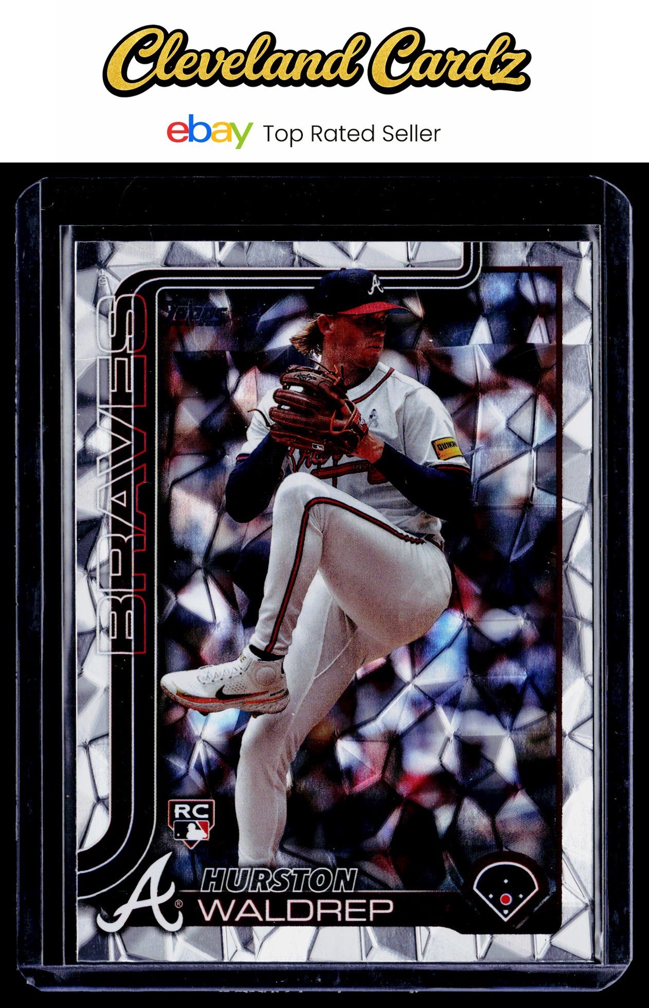 2025 Topps #253 Hurston Waldrep Diamante Foil RC
