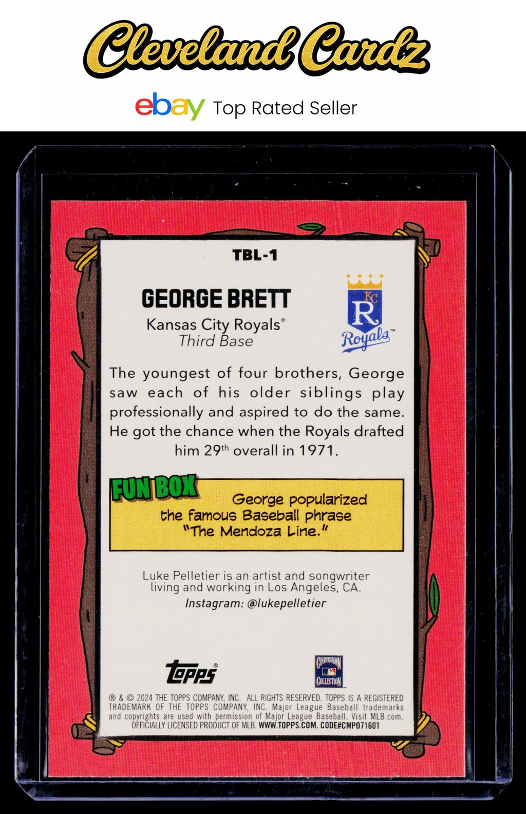 2024 Topps Big League #TBL-1 George Brett Topps Big Leaguer