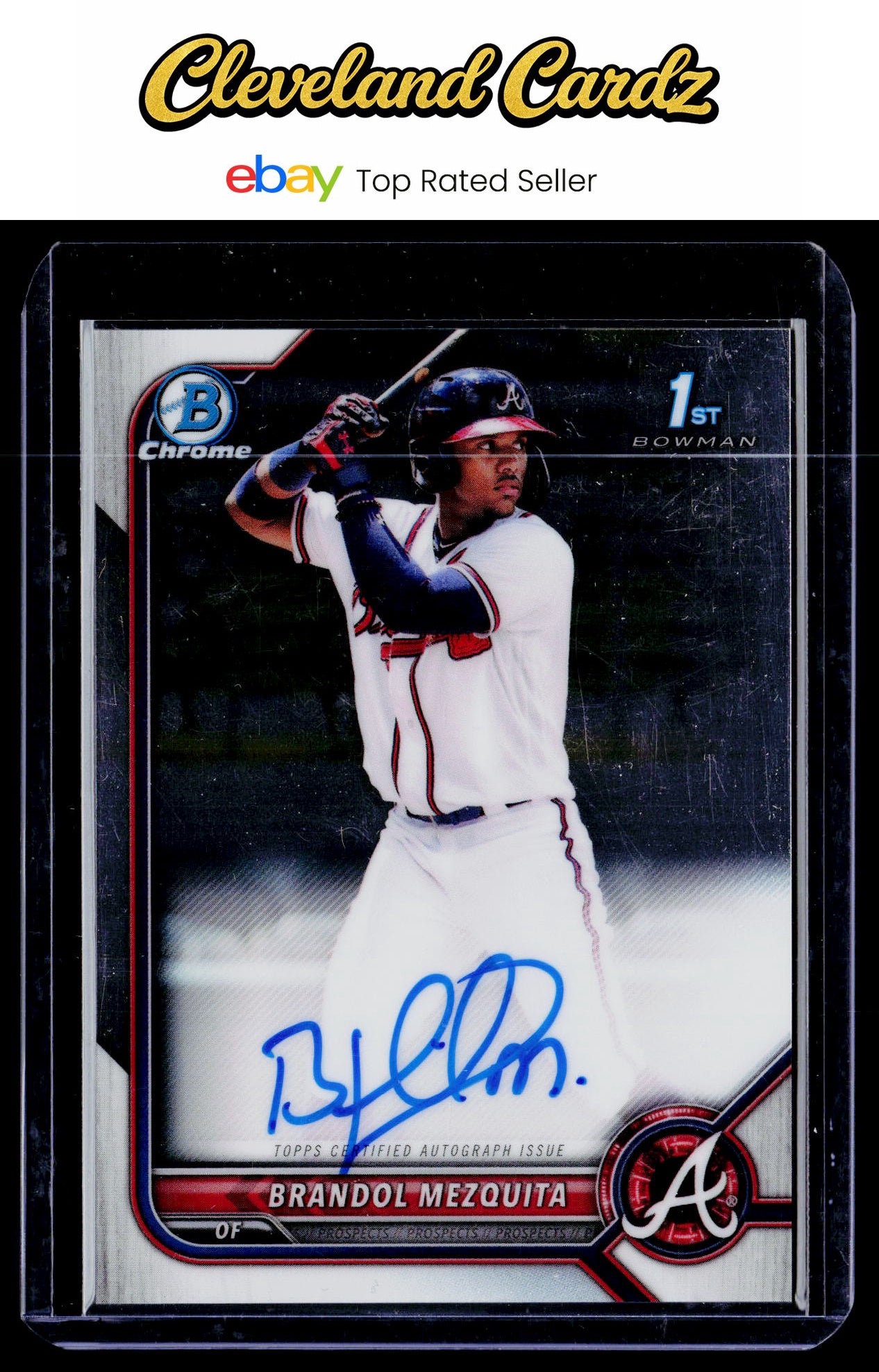 2022 Bowman Chrome #CPA-BMQ Brandol Mezquita Prospect Autographs