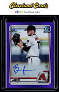 2020 Bowman #CDA-BJA Bryce Jarvis Draft Pick Autographs Purple Refractor #/250