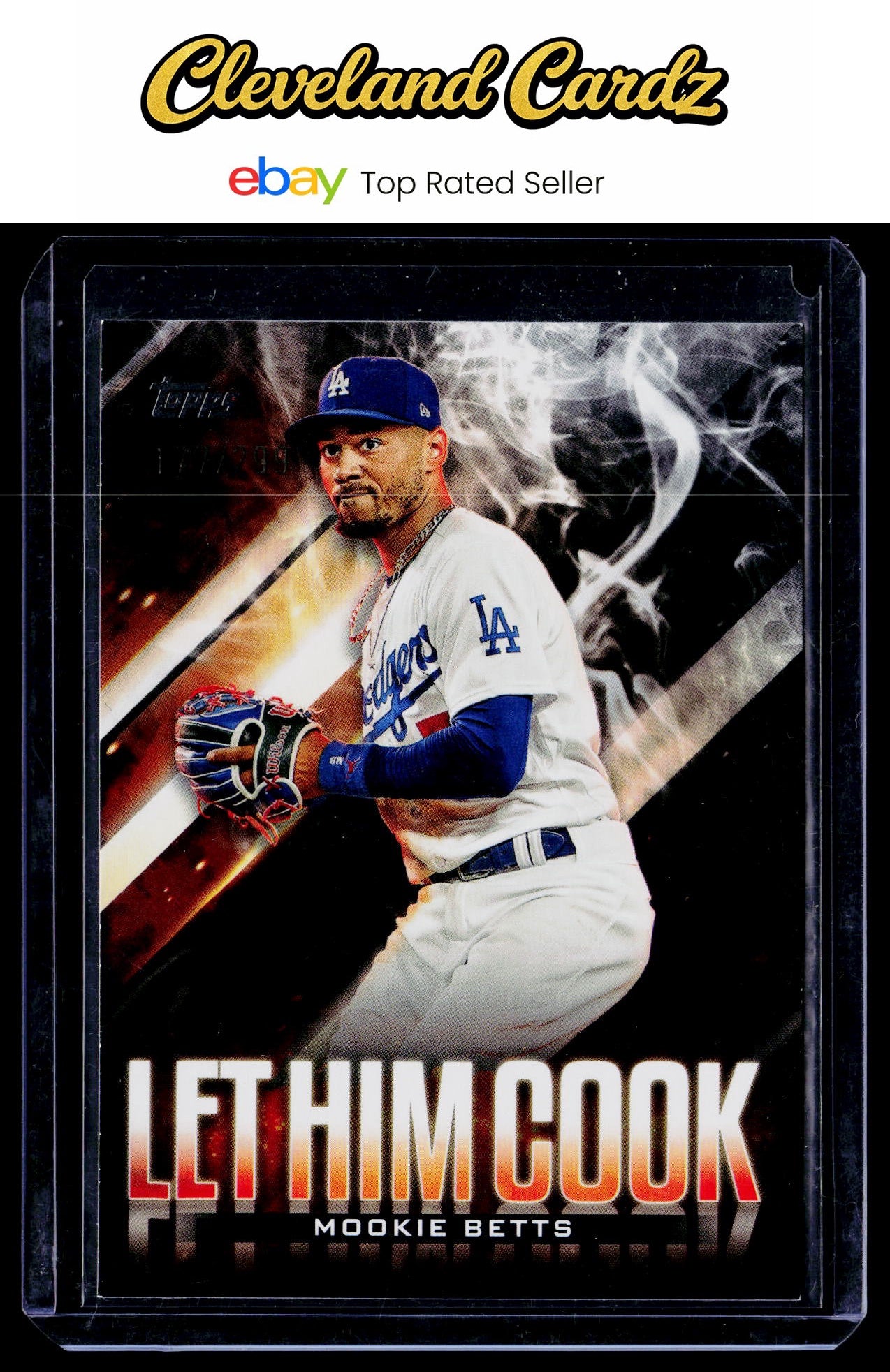 2024 Topps Update #LHC-17 Mookie Betts Let Him Cook Black #/299
