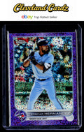 2022 Topps Chrome #185 Teoscar Hernandez Purple Speckle Refractor #/299