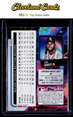 2024 Topps Chrome Cosmic #49 Luis Robert Jr. Aqua Equinox Refractors #/199