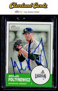 2012 Topps Heritage Minor League #64 Michael Foltynewicz On Card IP Auto Braves