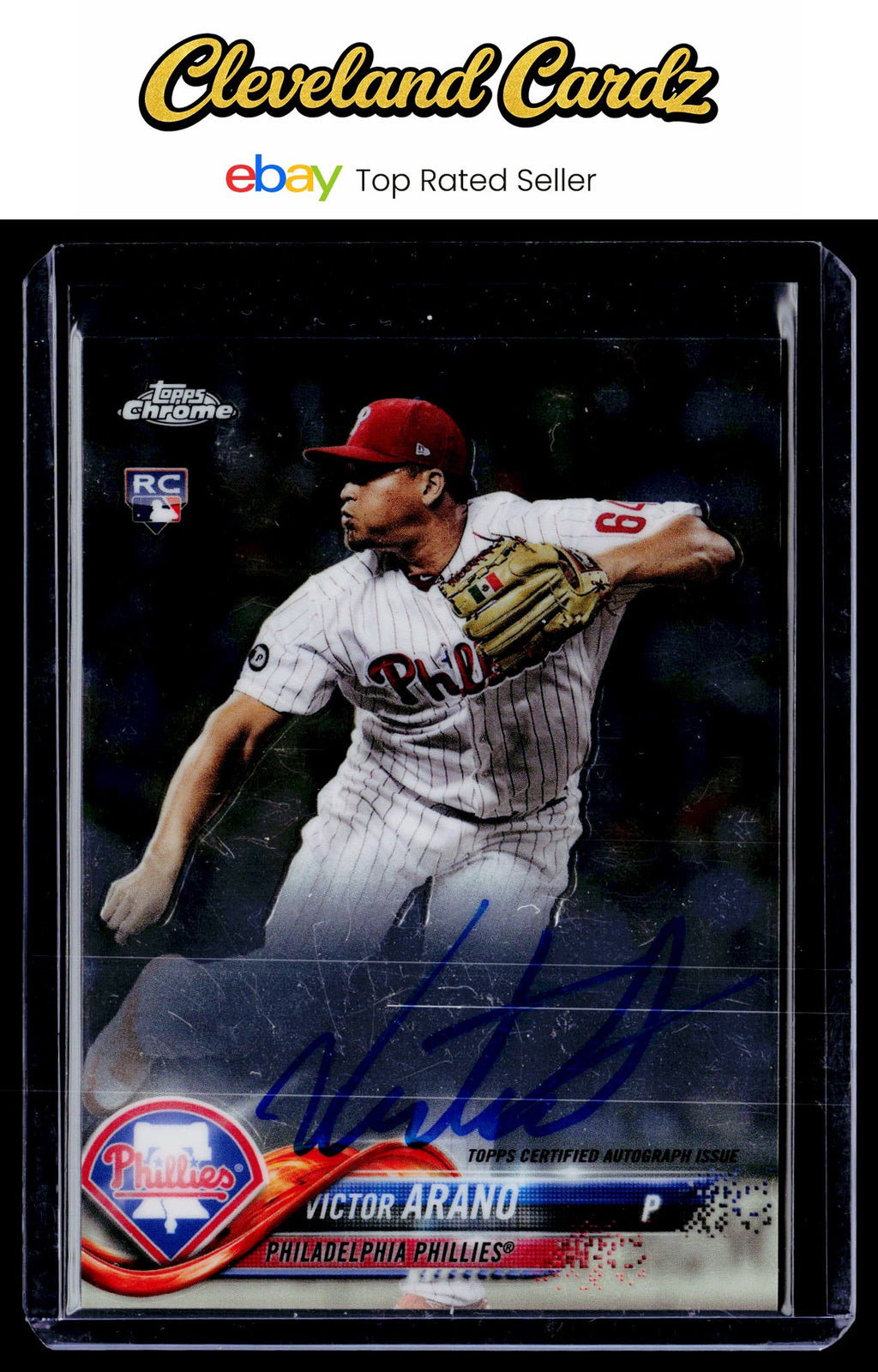 2018 Topps Chrome #RA-VA Victor Arano Rookie Autographs RC