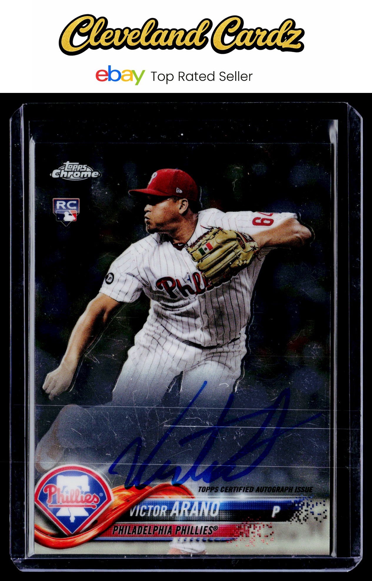 2018 Topps Chrome #RA-VA Victor Arano Rookie Autographs RC