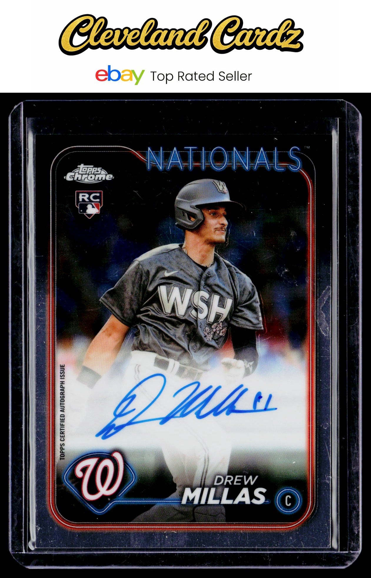 2024 Topps Chrome #RA-DM Drew Millas Rookie Autographs RC