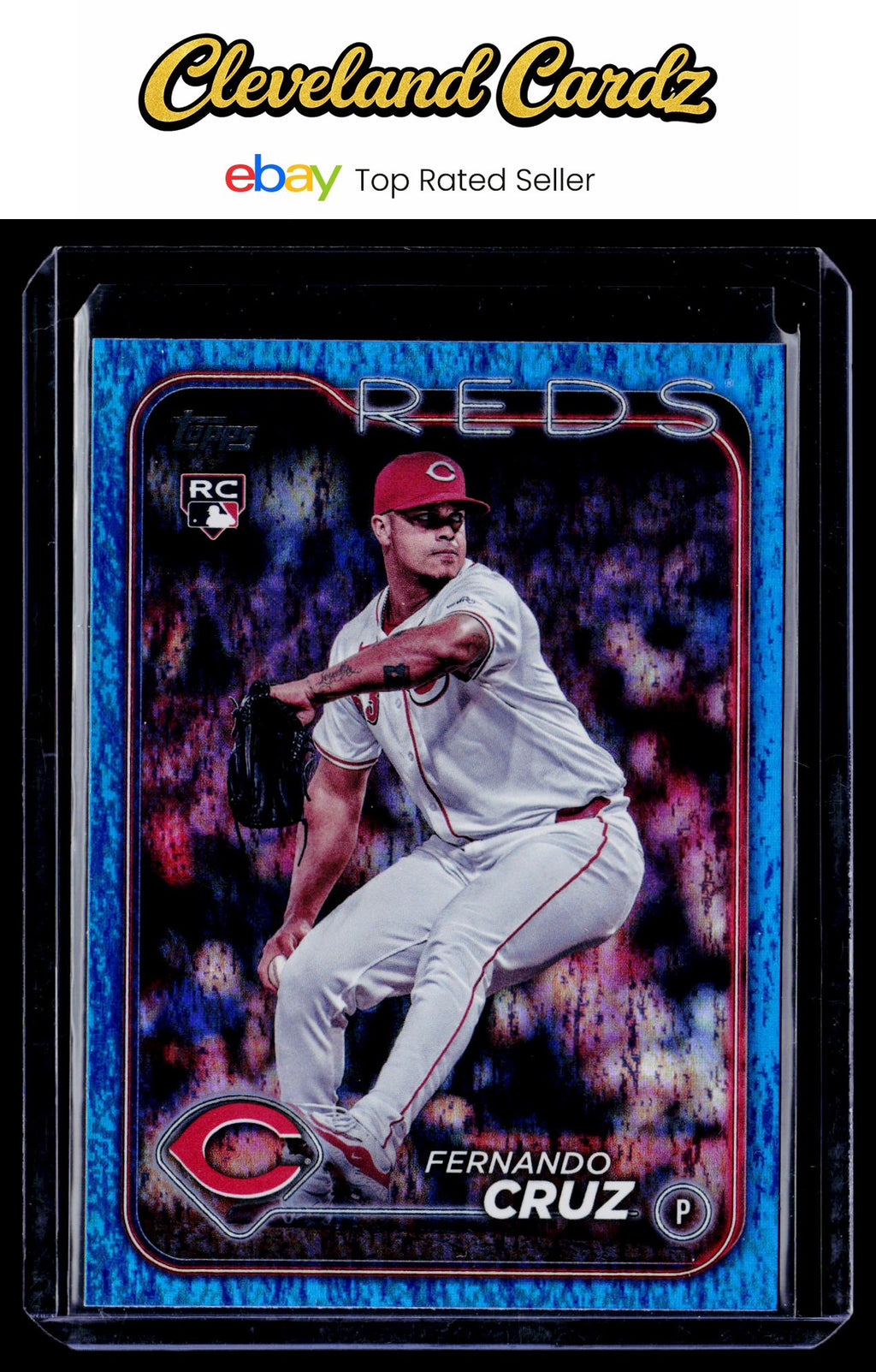 2024 Topps Update #US308 Fernando Cruz Blue Holofoil #/999 RC
