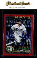 2024 Topps Update #US107 René Pinto Red Crackle Foilboard #/199