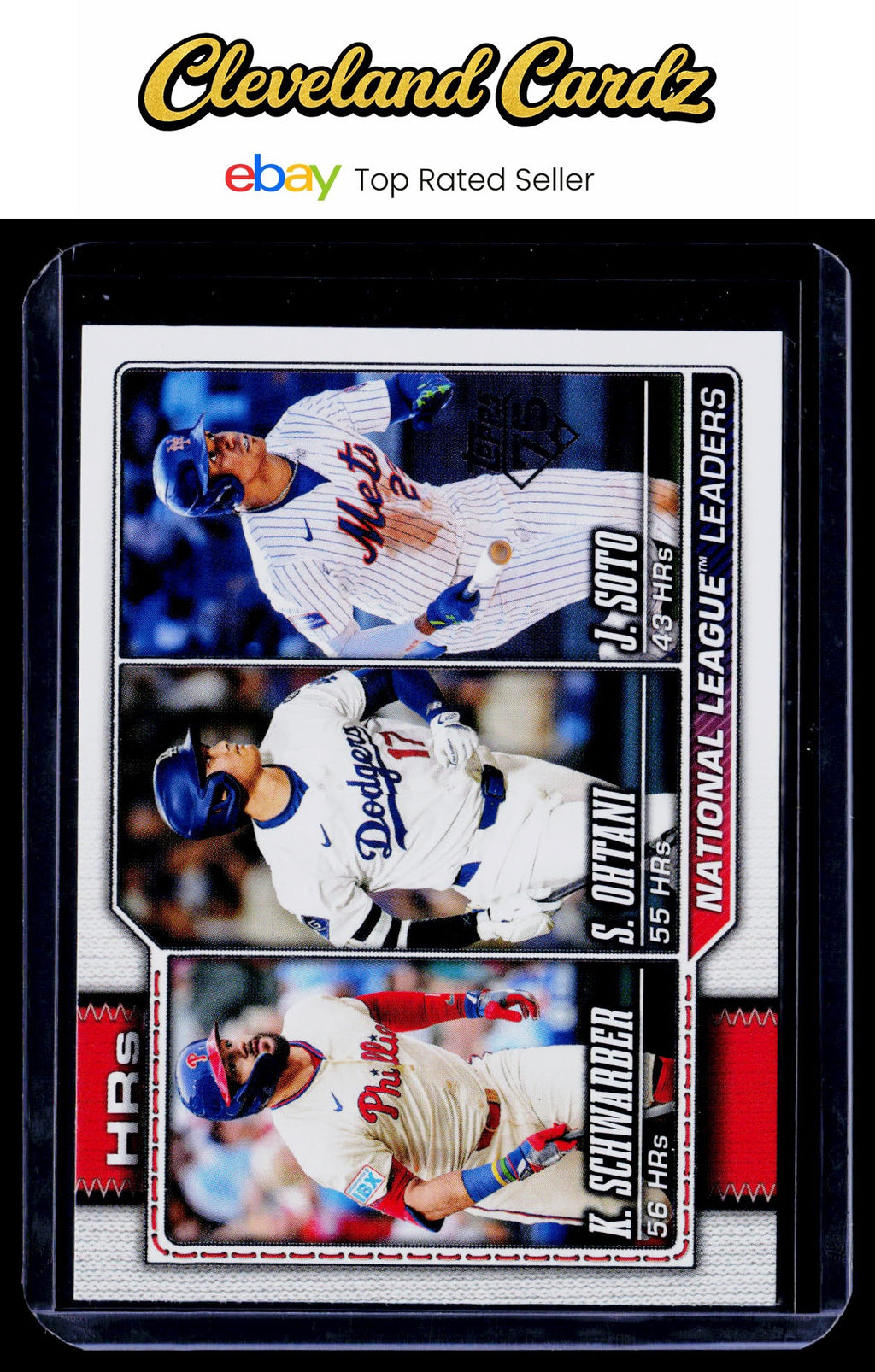 2026 Topps #84 National League Leaders HRs (Kyle Schwarber /Shohei Ohtani/Soto)