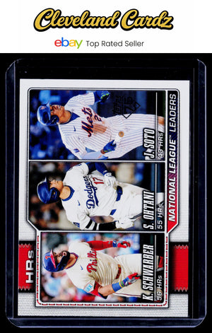 2026 Topps #84 National League Leaders HRs (Kyle Schwarber /Shohei Ohtani/Soto)
