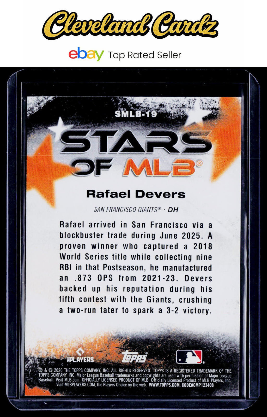 2026 Topps #SMLB-19 Rafael Devers Stars of MLB