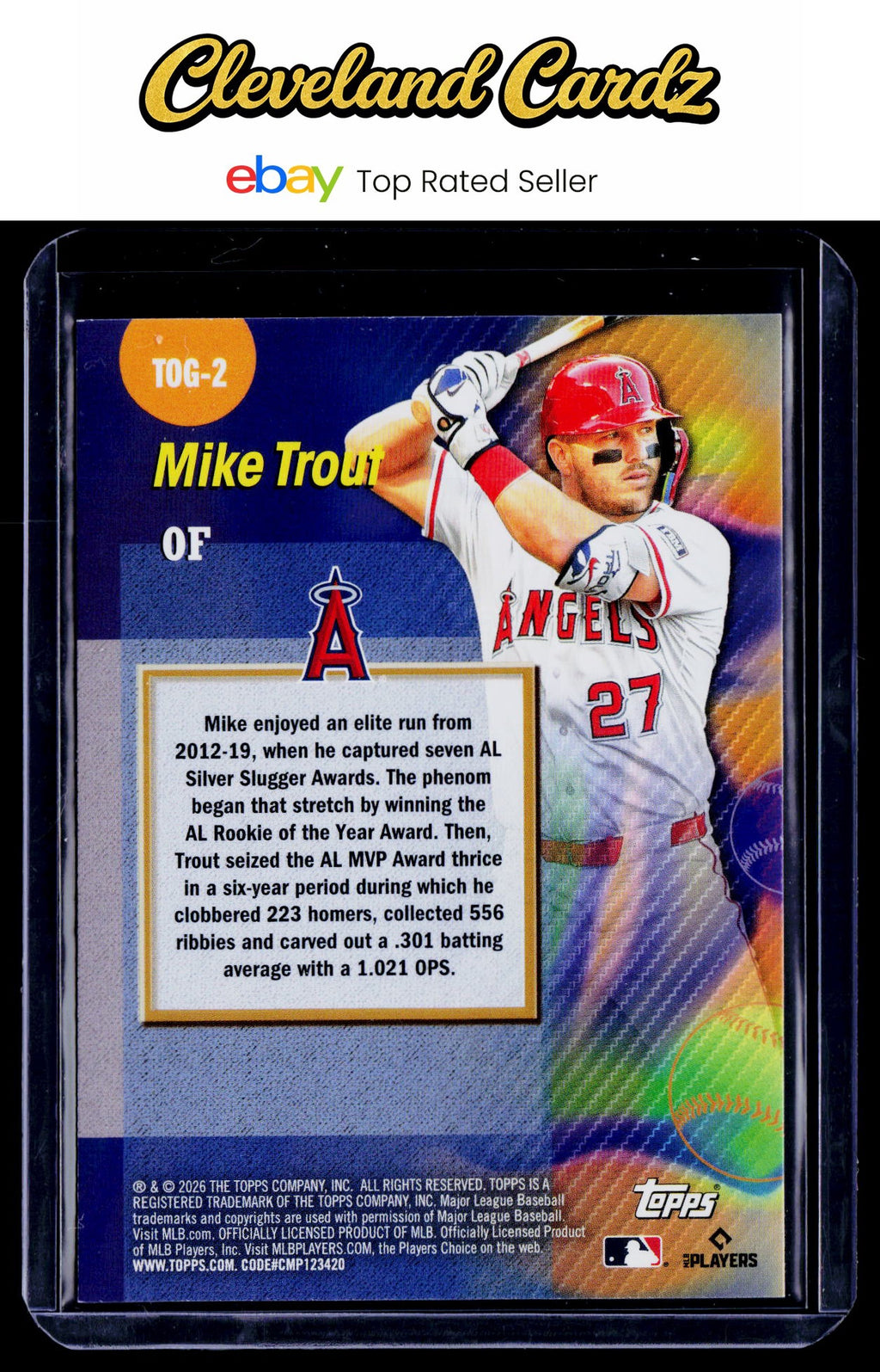 2026 Topps #TOG-2 Mike Trout Titans of the Game
