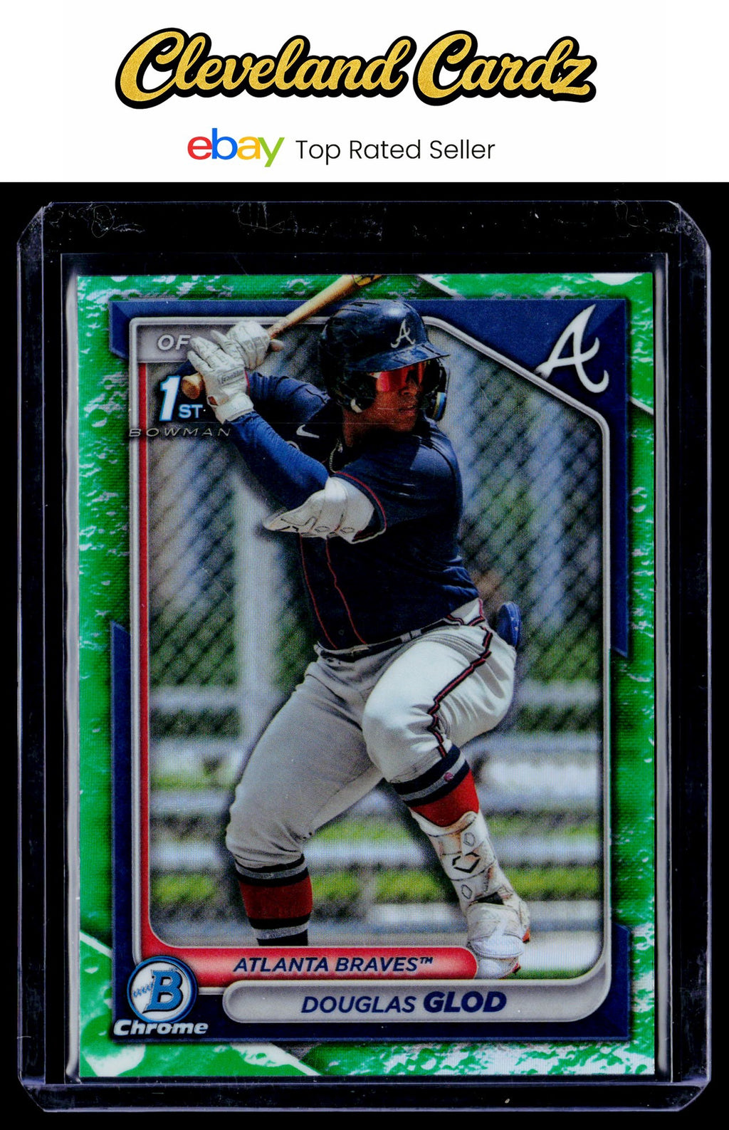 2024 Bowman #BCP-11 Douglas Glod Chrome Prospects Lunar Glow Refractors