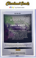 2023 Panini Origins Rookie Material Auto Blue #PMA-OW Owen White #/25 RC