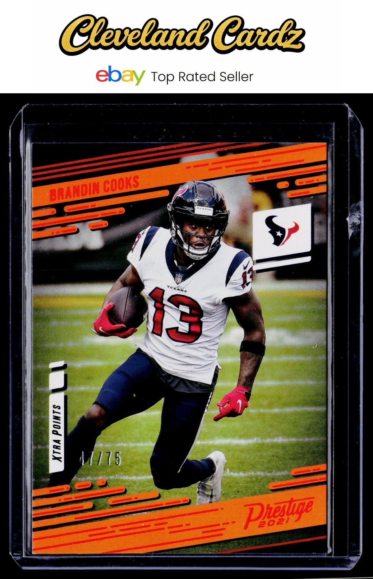 2021 Panini Prestige #26 Brandin Cooks Xtra Points Orange #/75