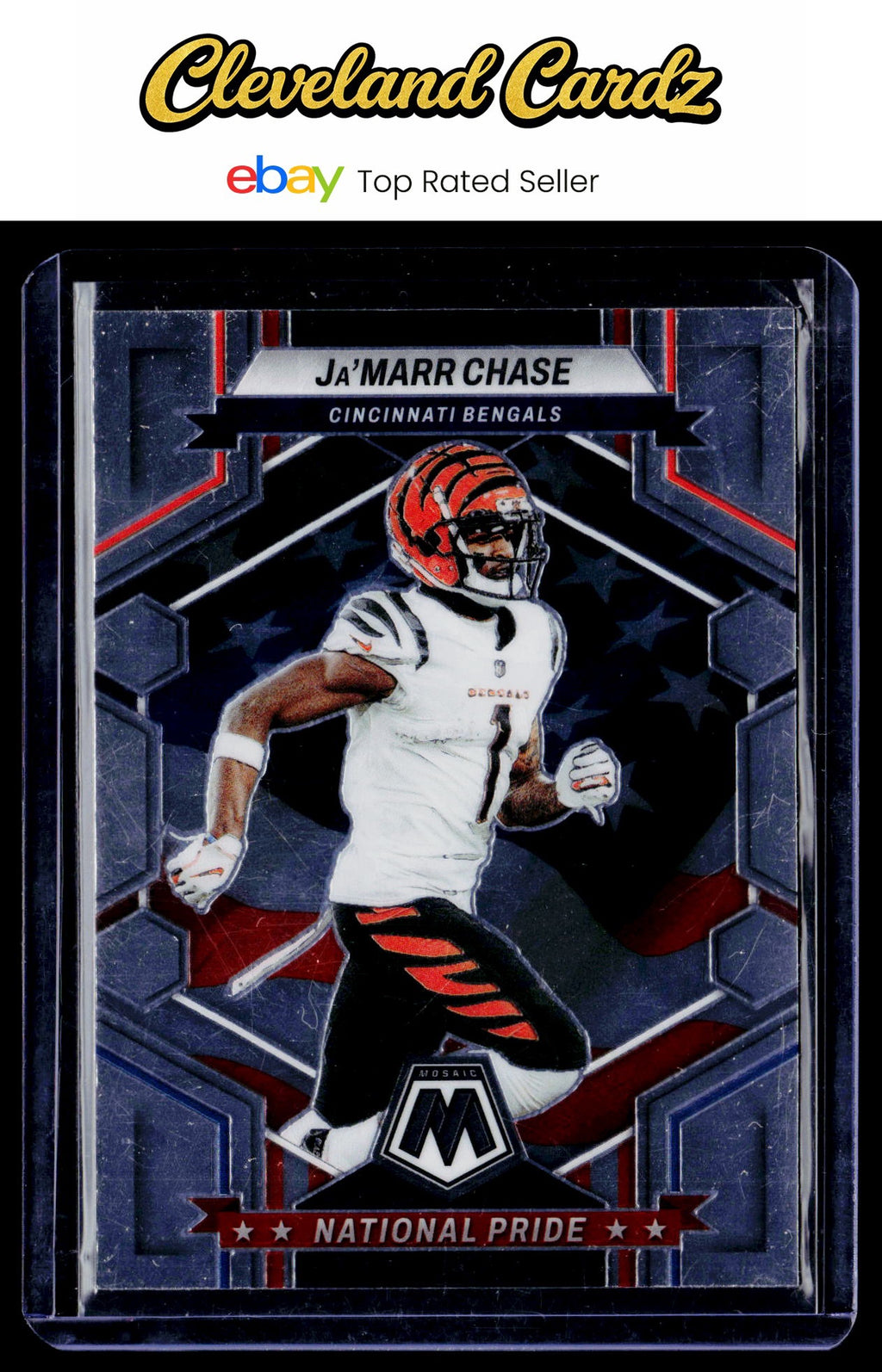 2023 Panini Mosaic #264 Ja'Marr Chase National Pride