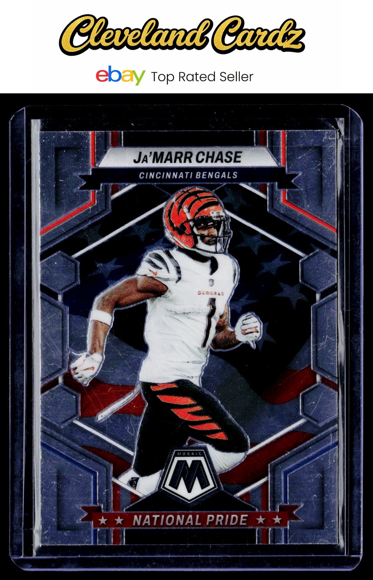 2023 Panini Mosaic #264 Ja'Marr Chase National Pride