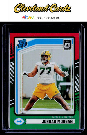 2024 Donruss #370 Jordan Morgan Optic Rated Rookies Preview Red and Green