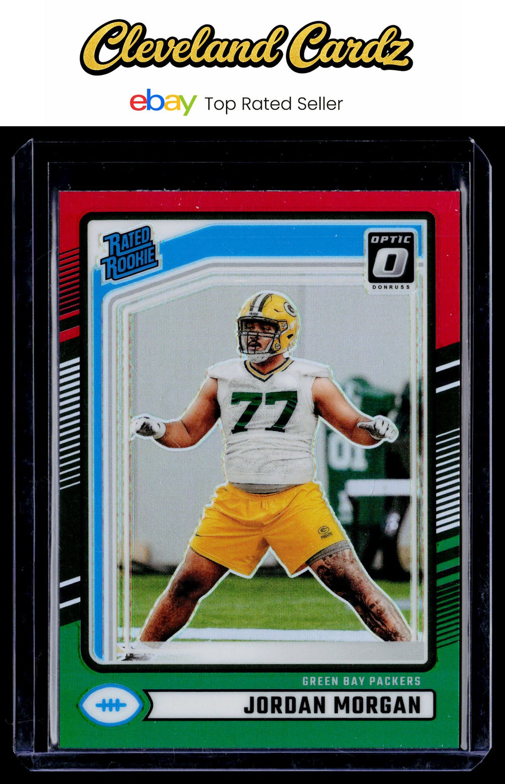 2024 Donruss #370 Jordan Morgan Optic Rated Rookies Preview Red and Green