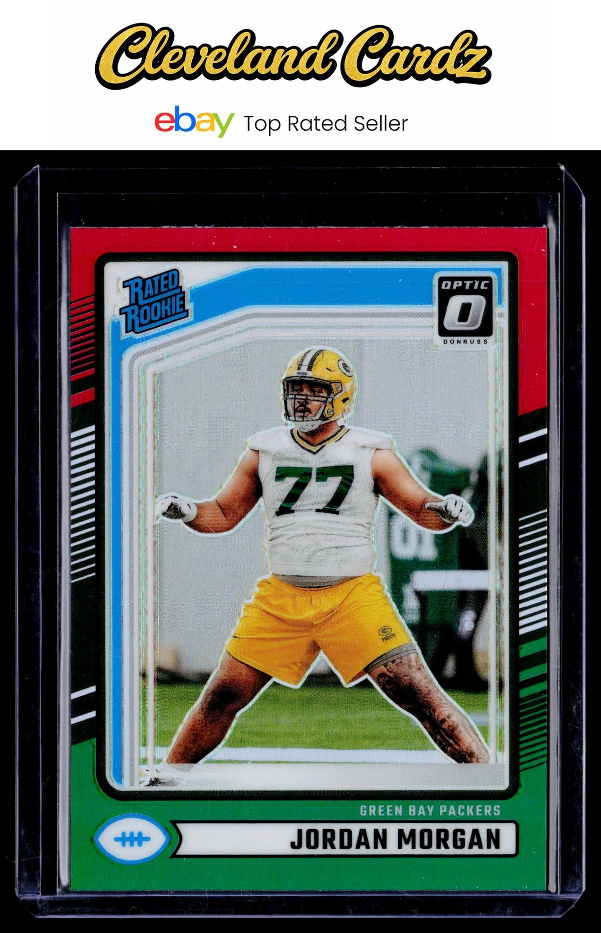 2024 Donruss #370 Jordan Morgan Optic Rated Rookies Preview Red and Green