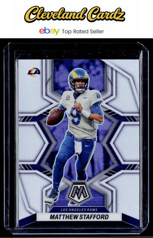 2022 Panini Mosaic #108 Matthew Stafford Silver Prizm