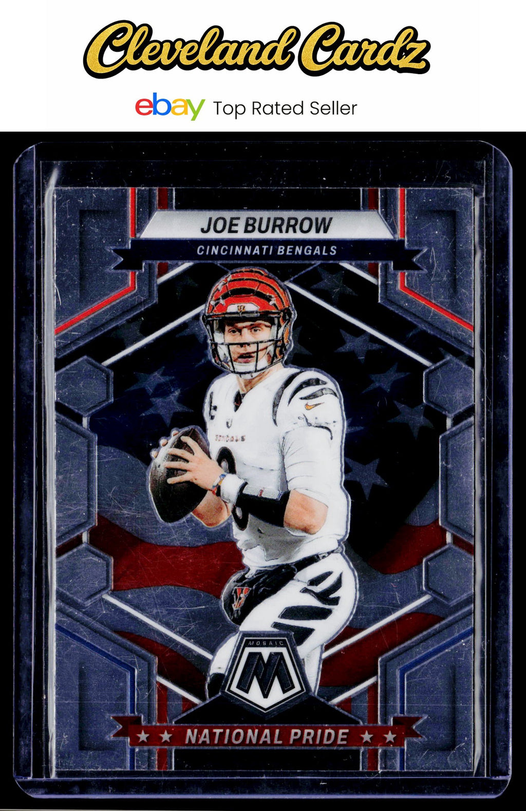 2023 Panini Mosaic #254 Joe Burrow National Pride