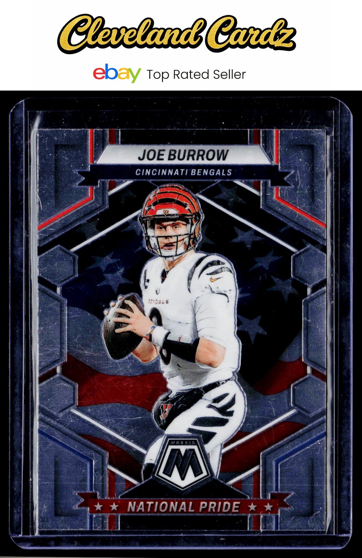 2023 Panini Mosaic #254 Joe Burrow National Pride