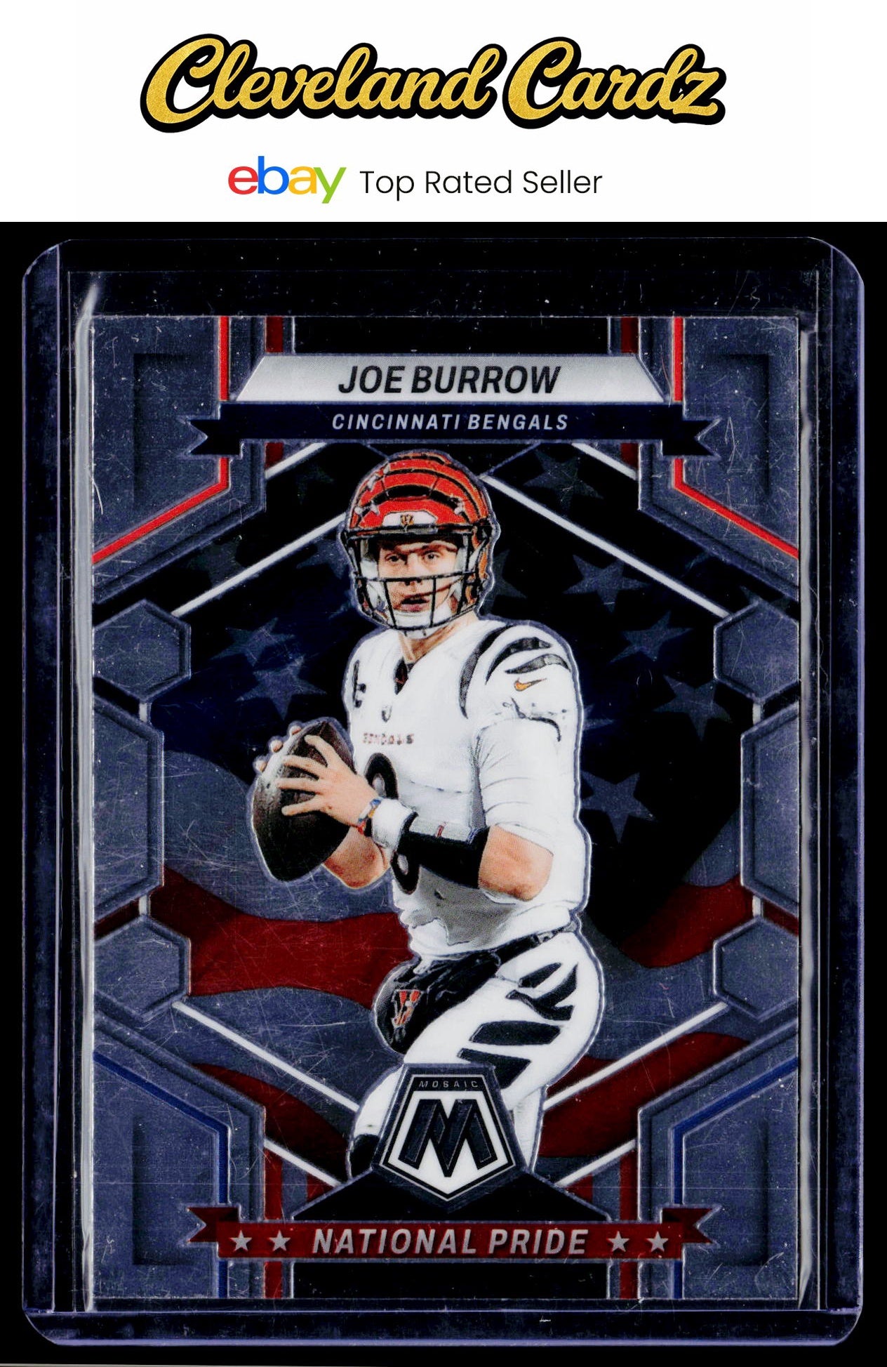2023 Panini Mosaic #254 Joe Burrow National Pride