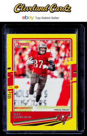 2020 Donruss #229 Rob Gronkowski Press Proof Yellow