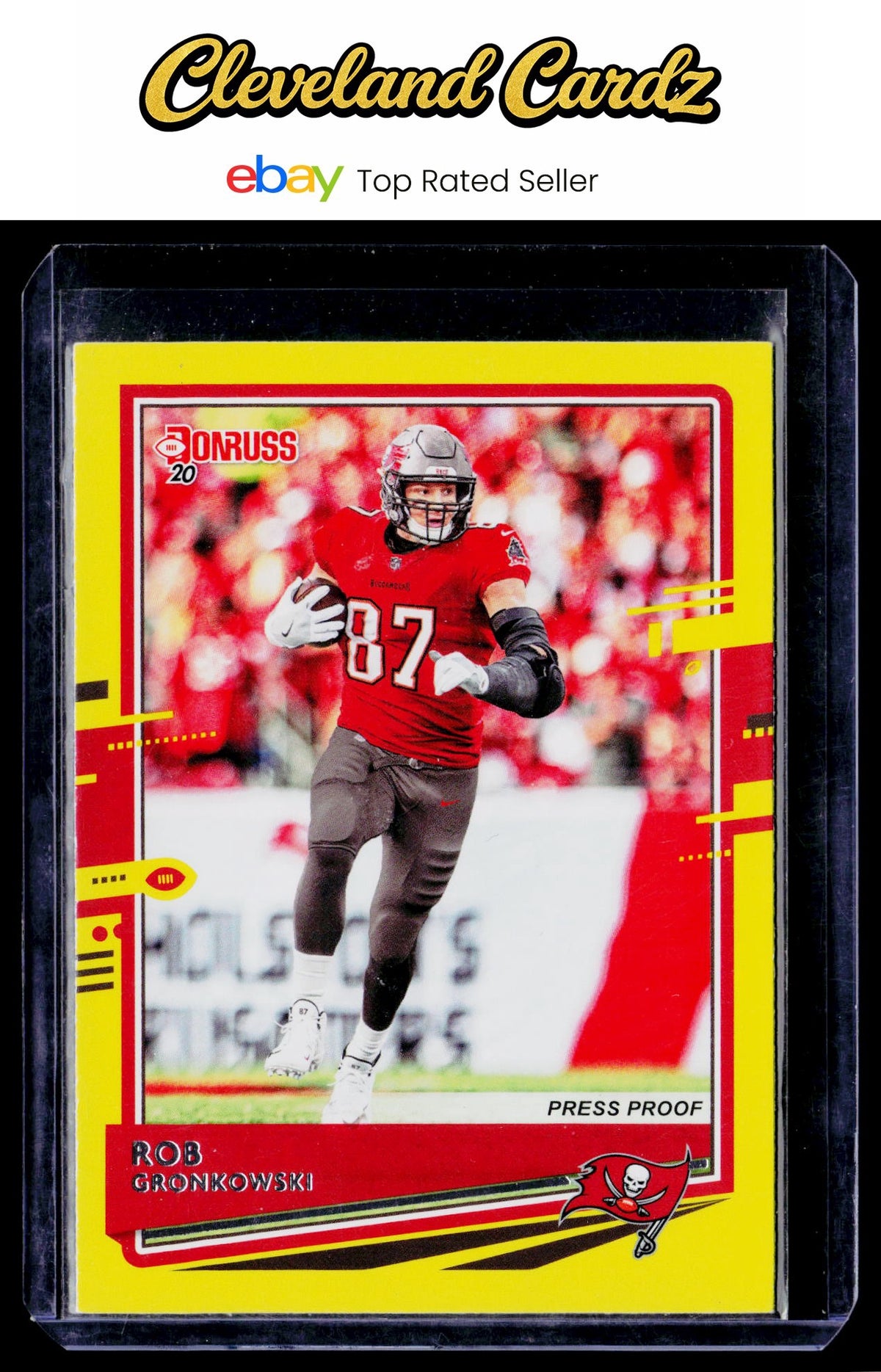 2020 Donruss #229 Rob Gronkowski Press Proof Yellow