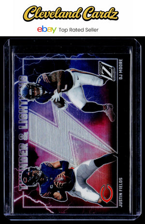 2023 Panini Zenith #5 DJ Moore / Justin Fields Thunder and Lightning