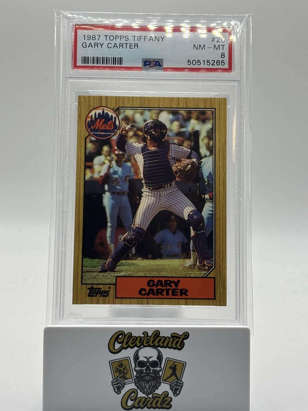 1987 Topps *TIFFANY* #20 Gary Carter PSA 8