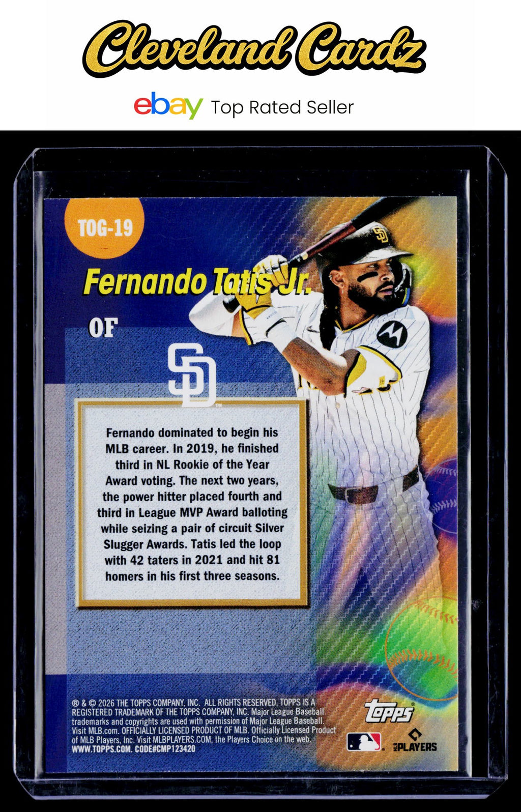 2026 Topps #TOG-19 Fernando Tatis Jr. Titans of the Game