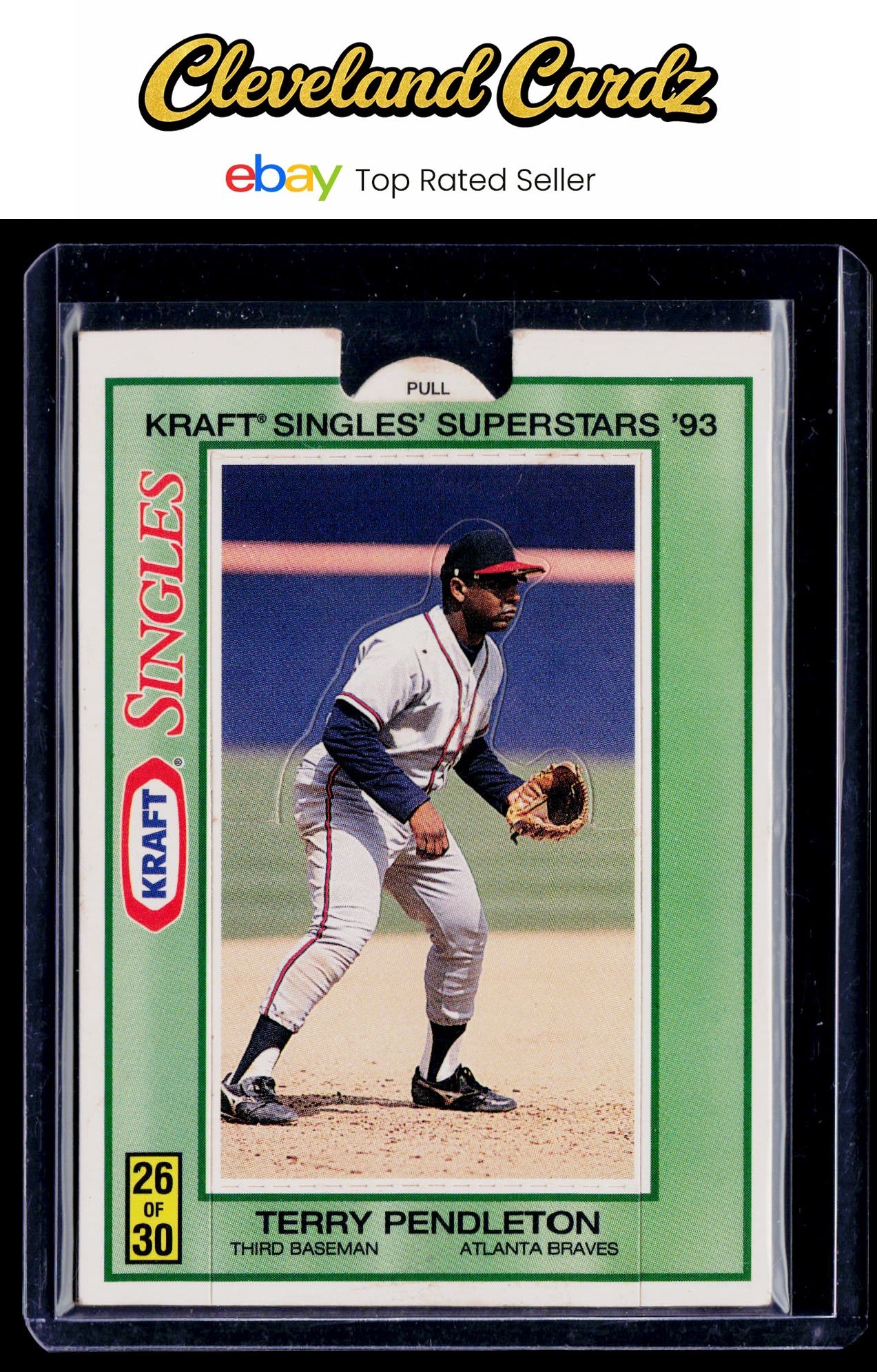 1993 Kraft Singles Superstars #26 Terry Pendleton *READ*