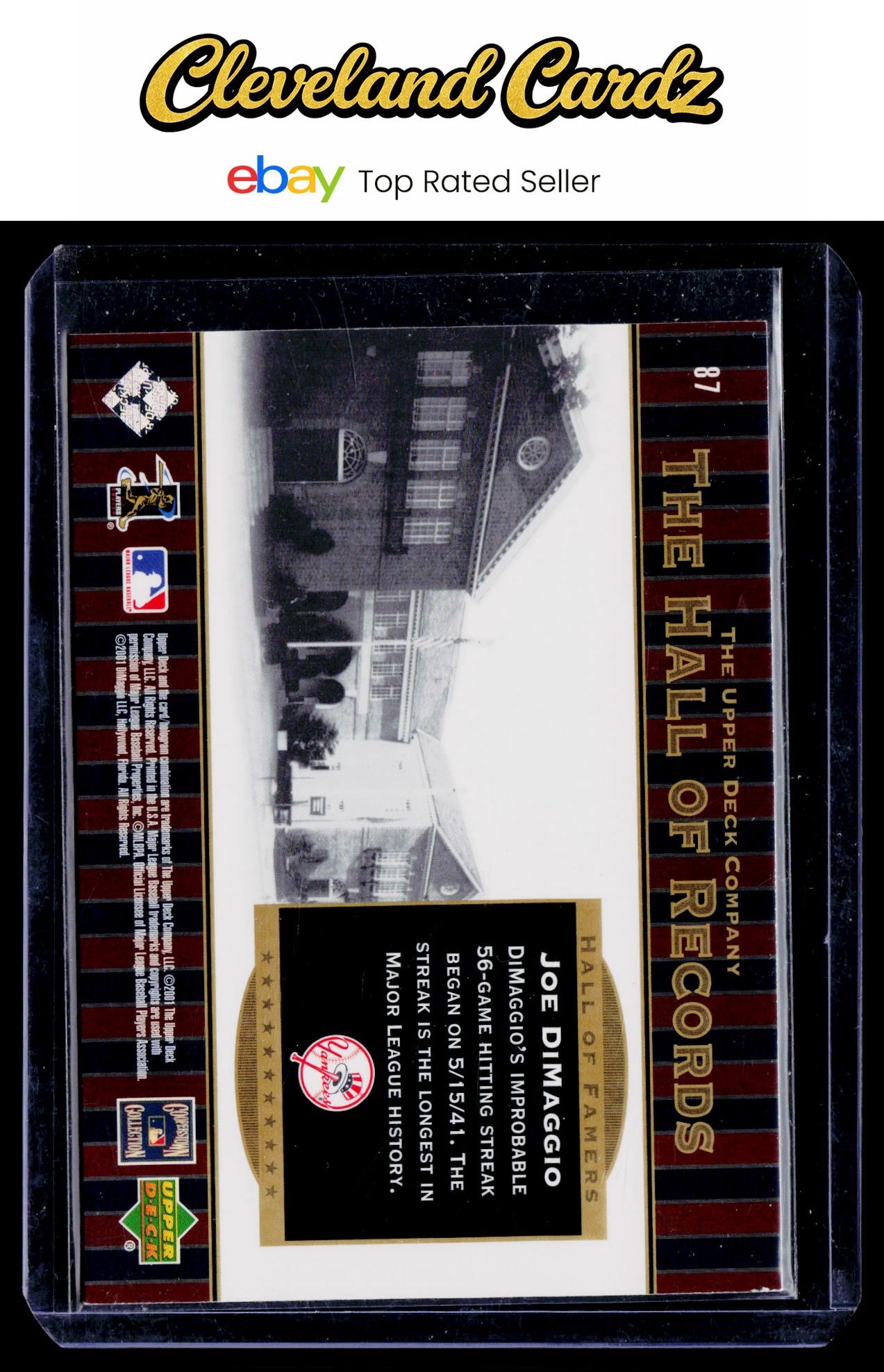 2001 Upper Deck Hall of Famers #87 Joe DiMaggio